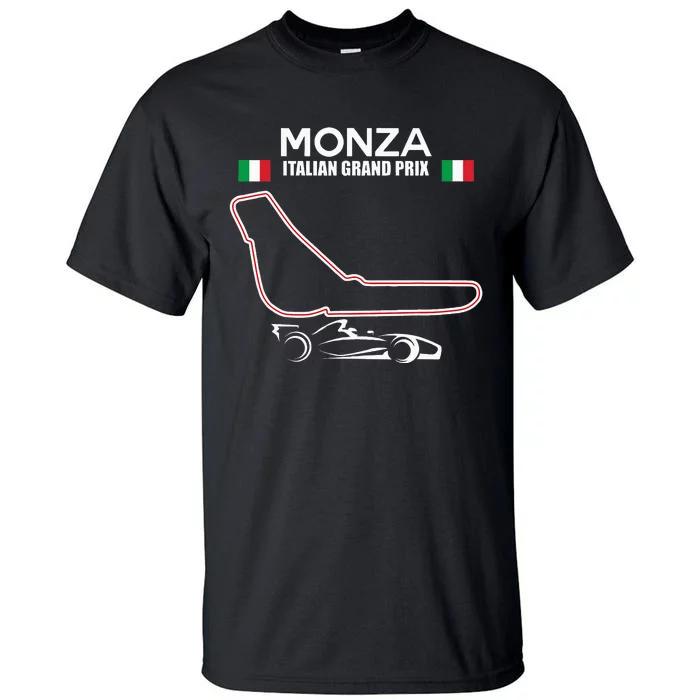 Monza Circuit Formula Racing Car Italian Grand Prix Tall T-Shirt