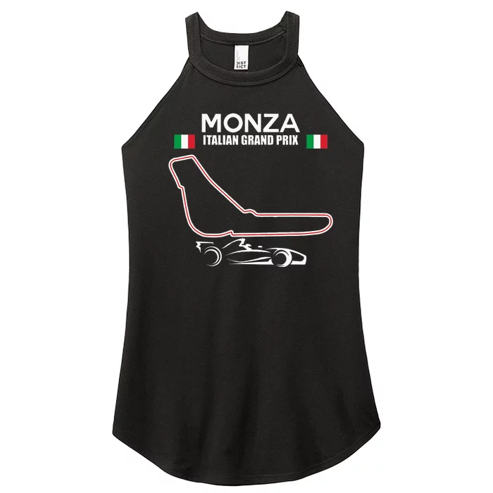 Monza Circuit Formula Racing Car Italian Grand Prix Women’s Perfect Tri Rocker Tank