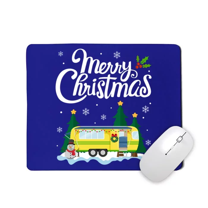 Merry Christmas Funny Xmas Tree Rv Camper Camping Lover Gift Mousepad