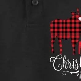 Merry Christmoose Family Christmas Pajamas Moose Long Sleeve TShirt Dry Zone Grid Performance Polo