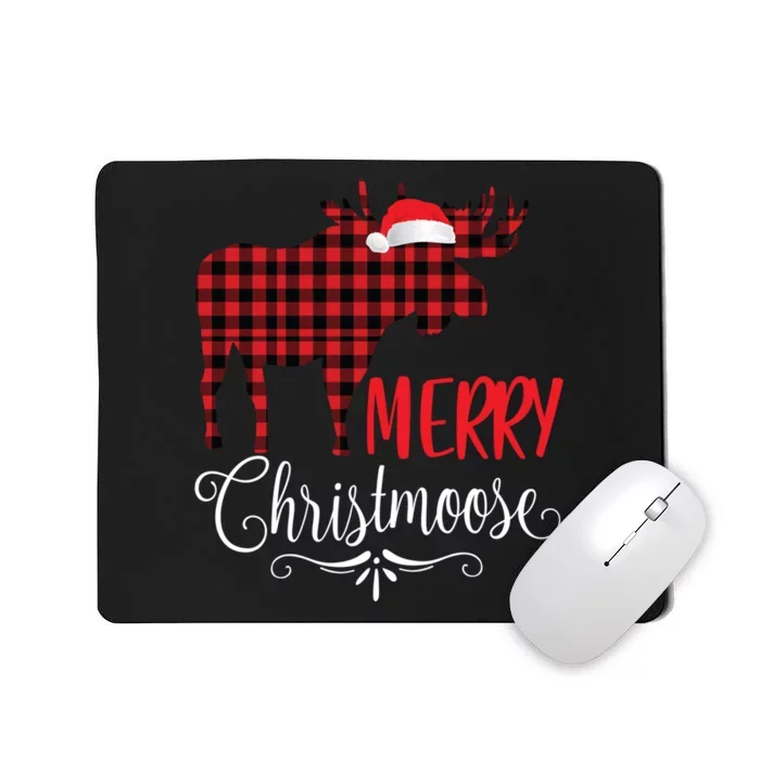 Merry Christmoose Family Christmas Pajamas Moose Long Sleeve TShirt Mousepad