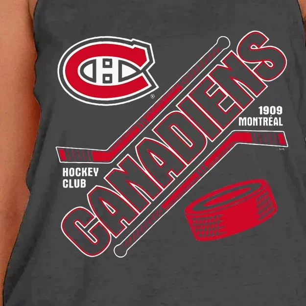 Montreal Canadiens Force Blue Officially Women's Knotted Racerback Tank