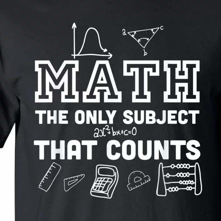 Math Counts Funny Math Teacher Tall T-Shirt