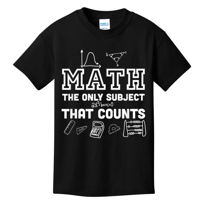 Math Counts Funny Math Teacher Kids T-Shirt