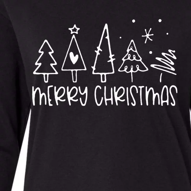 Merry Christmas Family Matching Outfits Xmas Womens Cotton Relaxed Long Sleeve T-Shirt