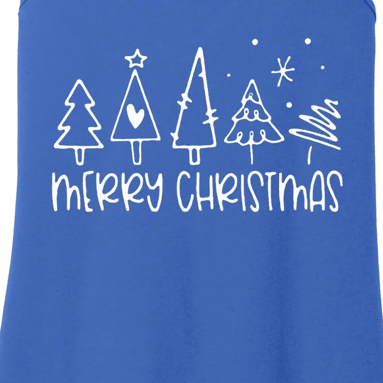 Merry Christmas Family Matching Outfits Xmas Ladies Essential Tank