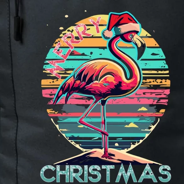 Merry Christmas Flamingo Pink Flamingo Christmas Xmas Gift Daily Commute Backpack