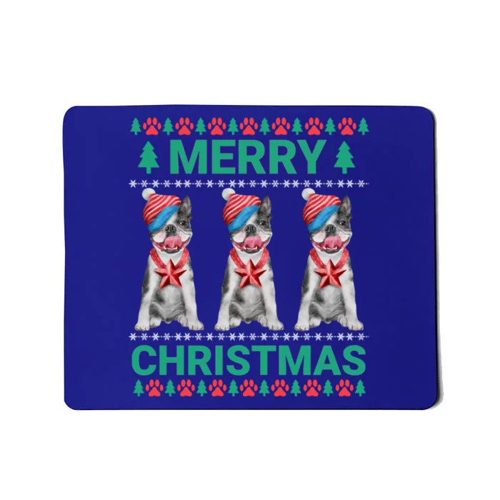 Merry Christmas French Bulldog Puppy Cute Xmas Bulldog Lover Gift Mousepad