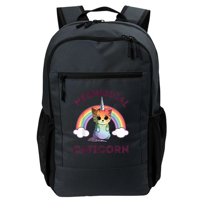 Meowgical Caticorn Funny Unicorn & Cat Gift Kittycorn Daily Commute Backpack