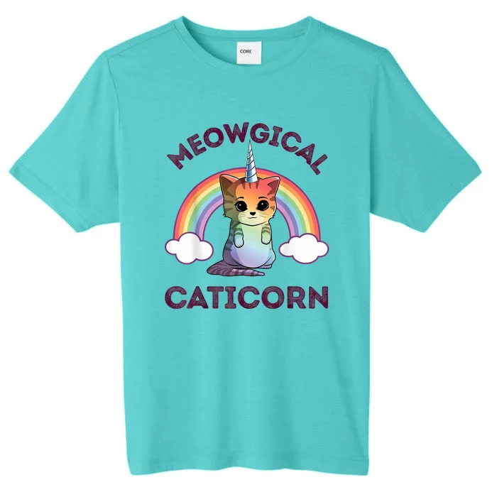 Meowgical Caticorn Funny Unicorn & Cat Gift Kittycorn ChromaSoft Performance T-Shirt