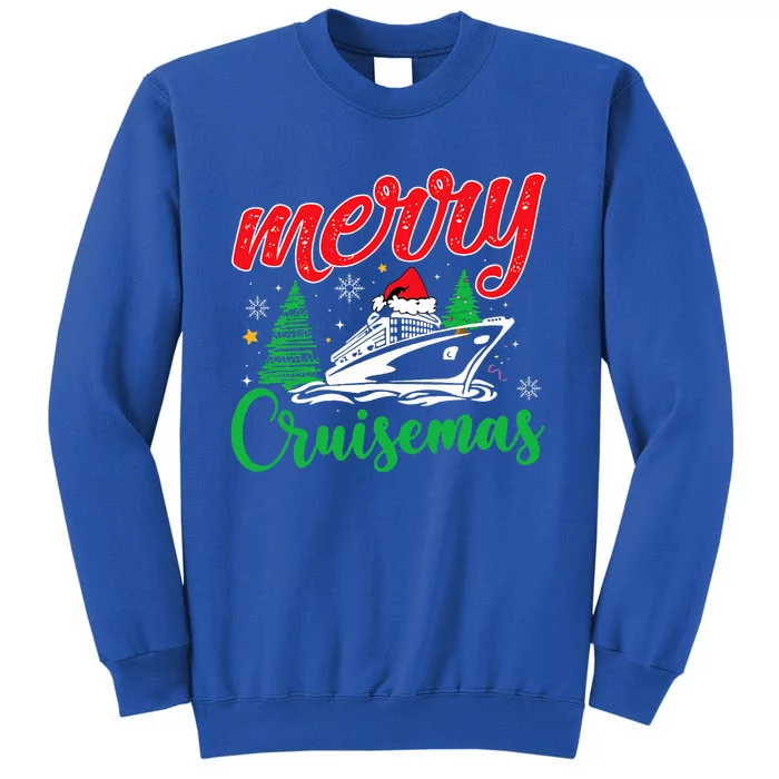 Merry Cruisemas Family Christmas Cruise Ship Funny Matching Tall Sweatshirt