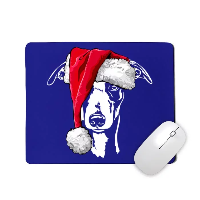 Merry Christmas Funny Whippet Santa Claus Hat Xmas Dog Retro Gift Mousepad