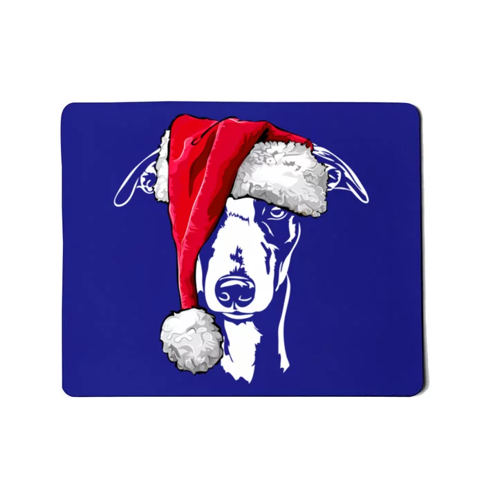 Merry Christmas Funny Whippet Santa Claus Hat Xmas Dog Retro Gift Mousepad