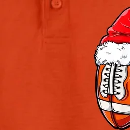 Merry Christmas Football Player Ball Santa Xmas Pajama Funny Gift Funny Gift Dry Zone Grid Performance Polo