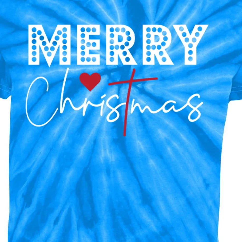 Merry Christmas Festive Graphic Holiday And Gift Kids Tie-Dye T-Shirt