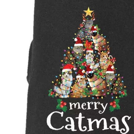 Merry Catmas Funny Cat Mom Cat Dad Christmas Cat Doggie 3-End Fleece Hoodie