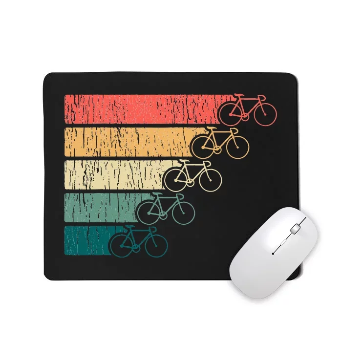 Minimalistic Cycling Funny Biking Bicycle Enthusiast Mousepad