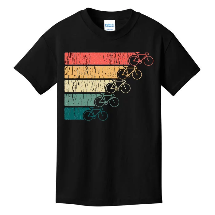 Minimalistic Cycling Funny Biking Bicycle Enthusiast Kids T-Shirt