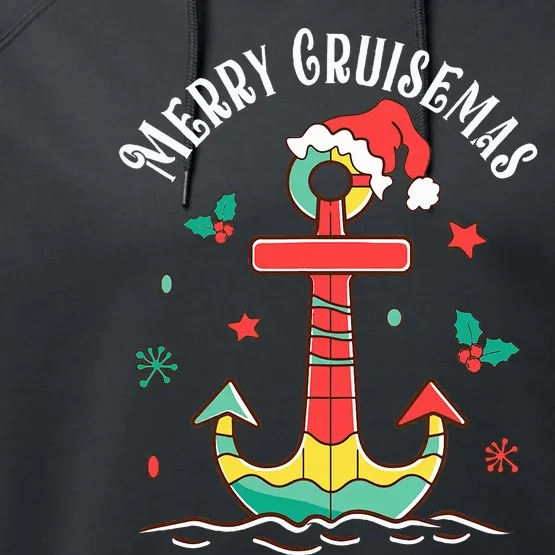 Merry Cruisemas Family Cruise Christmas Performance Fleece Hoodie