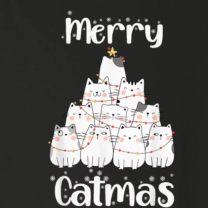 Merry Catmas Funny Merry Christmas Cat Pun for Cat Lovers Toddler Long Sleeve Shirt