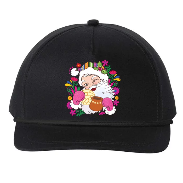 Mexican Christmas Feliz Navidad Latina Christmas Snapback Five-Panel Rope Hat