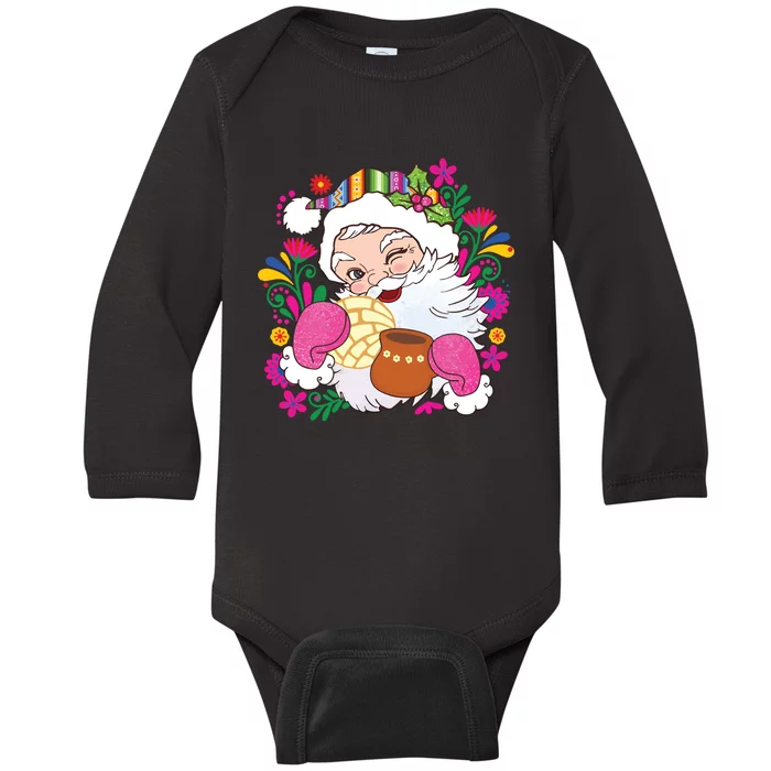 Mexican Christmas Feliz Navidad Latina Christmas Baby Long Sleeve Bodysuit