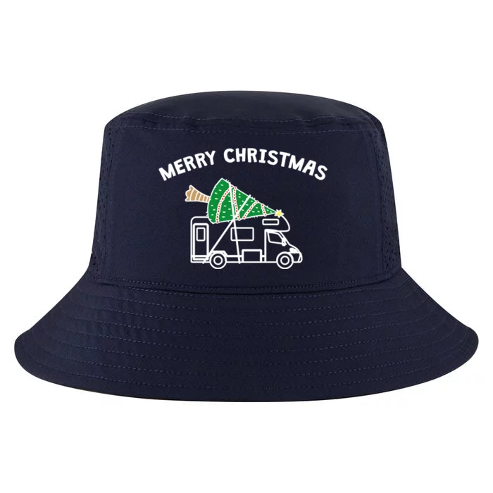 Merry Christmas Funny Camper Rv Camping Christmas Gift Cool Comfort Performance Bucket Hat