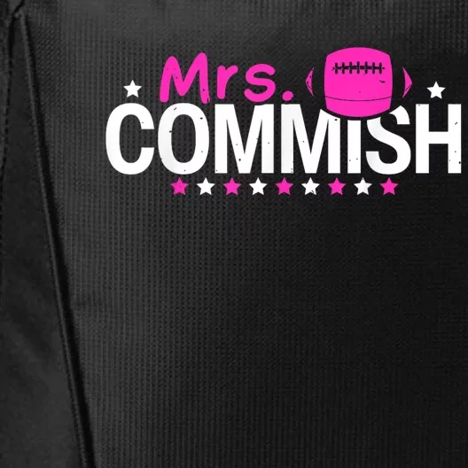 Mrs Commish Funny Fantasy Football Commissioner City Backpack