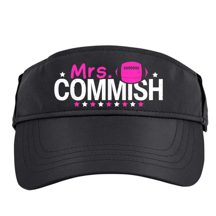 Mrs Commish Funny Fantasy Football Commissioner Adult Drive Performance Visor