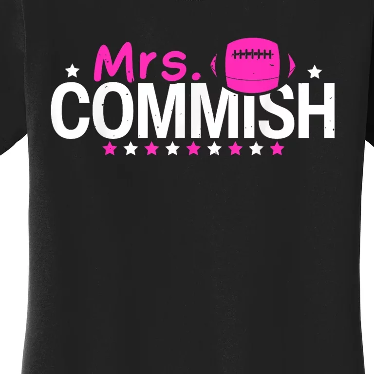 Mrs Commish Funny Fantasy Football Commissioner Women's T-Shirt