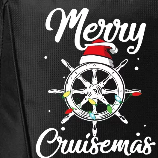 Merry Cruisemas Family Cruise Christmas Funny Boat Trip City Backpack