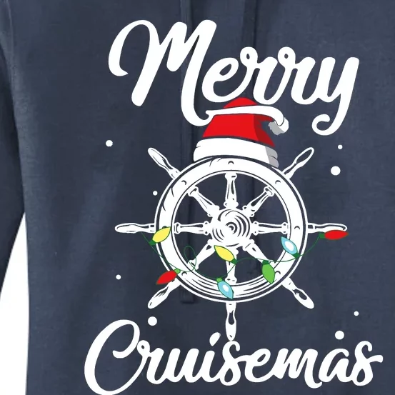 Merry Cruisemas Family Cruise Christmas Funny Boat Trip Women's Pullover Hoodie