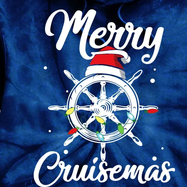 Merry Cruisemas Family Cruise Christmas Funny Boat Trip Tie Dye Hoodie