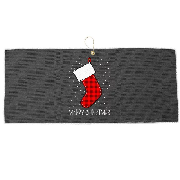 Merry Christmas Funny Xmas Stocking Large Microfiber Waffle Golf Towel