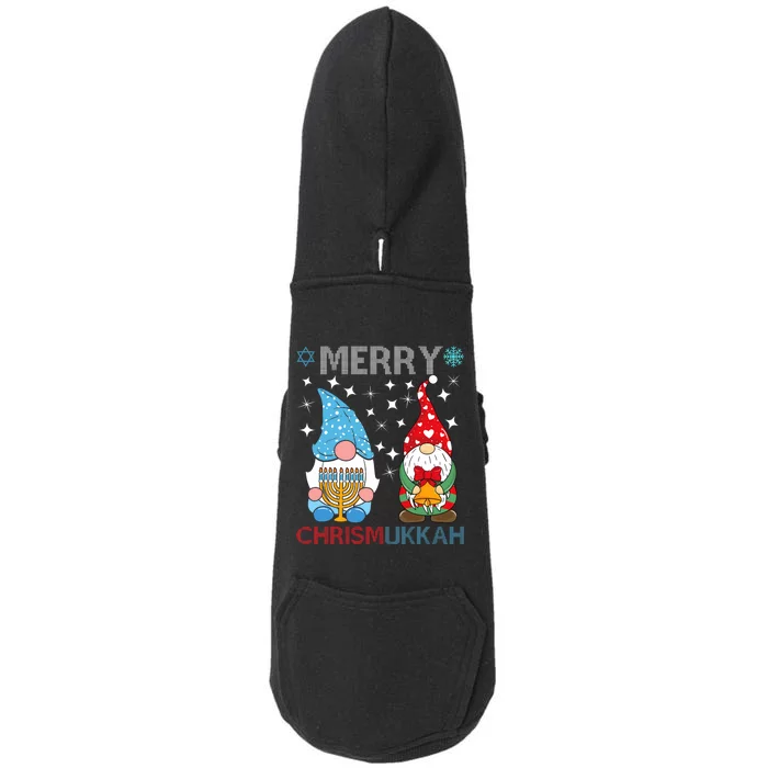 Merry Chrismukkah Funny Gnomes Christmas And Hanukkah Doggie 3-End Fleece Hoodie