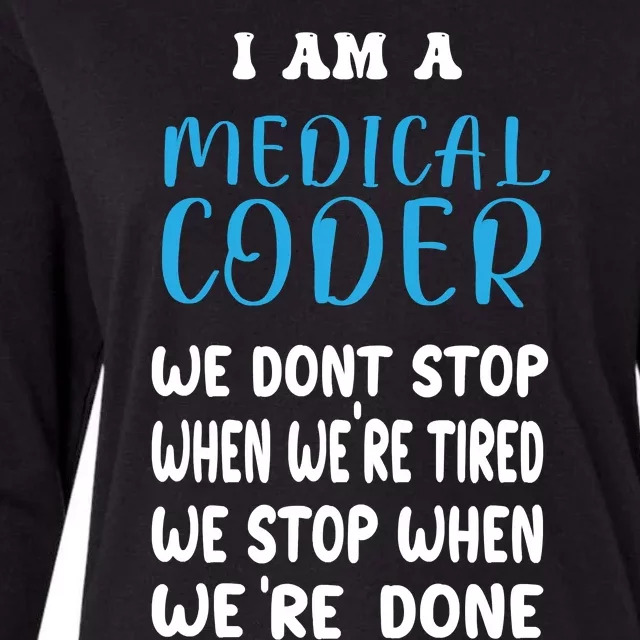 Medical Coder For Medical Coder Womens Cotton Relaxed Long Sleeve T-Shirt