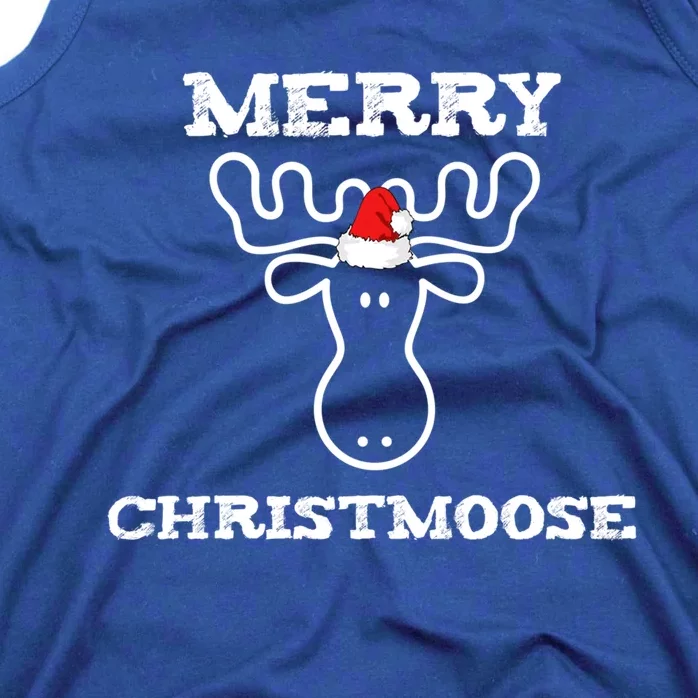 Merry Christmoose Funny Christmas Moose Gift Meaningful Gift Tank Top