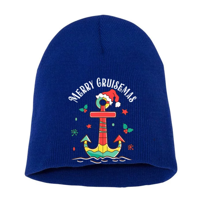 Merry Cruisemas Family Cruise Christmas Cruisin Crew Short Acrylic Beanie