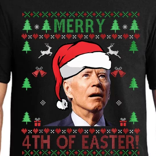 Merry Christmas Funny Joe Biden Happy 4th of July Ugly Xmas Pajama Set