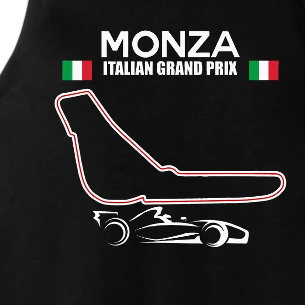 Monza Circuit Formula Racing Car Italian Grand Prix Ladies Tri-Blend Wicking Tank