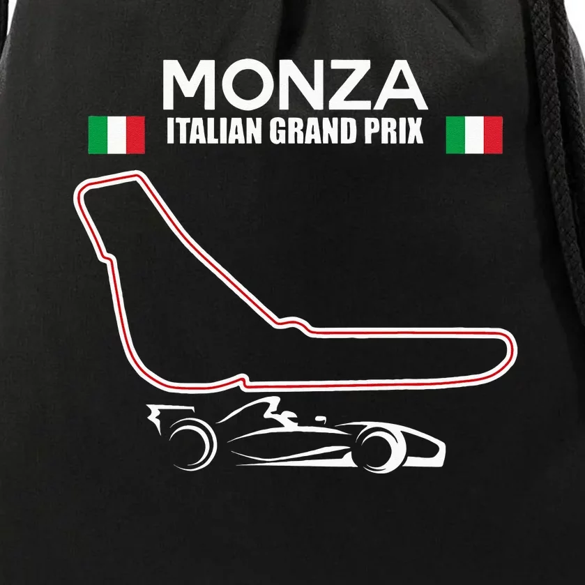 Monza Circuit Formula Racing Car Italian Grand Prix Drawstring Bag