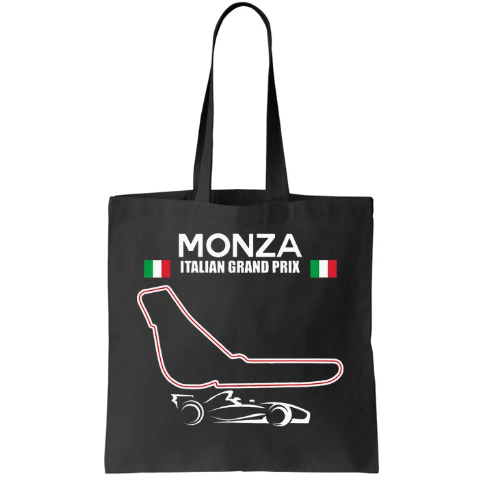 Monza Circuit Formula Racing Car Italian Grand Prix Tote Bag