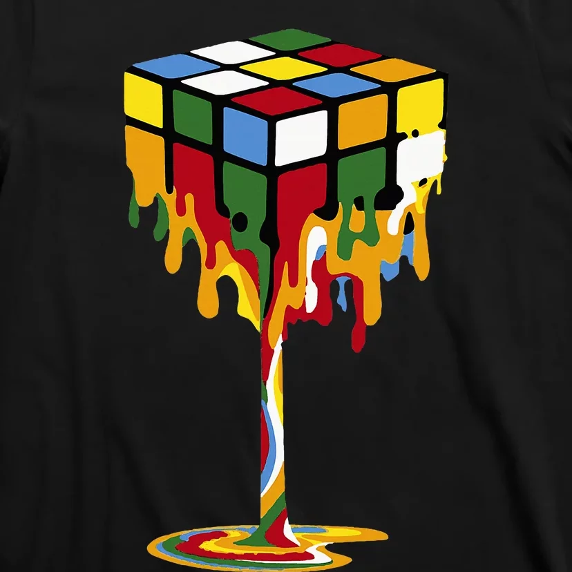 Melting Cube Funny Rubik Rubix Rubics T-Shirt