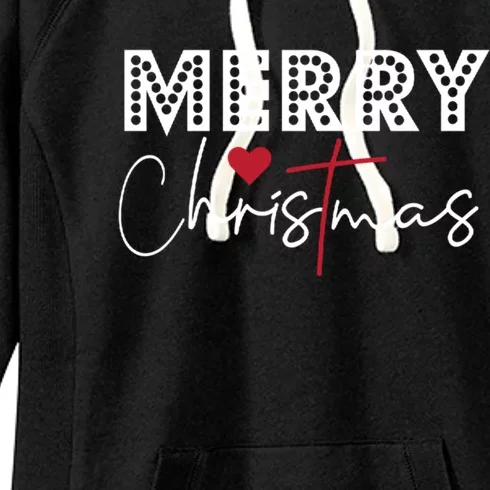 Merry Christmas Festive Graphic Holiday And Cool Gift Women's Fleece Hoodie