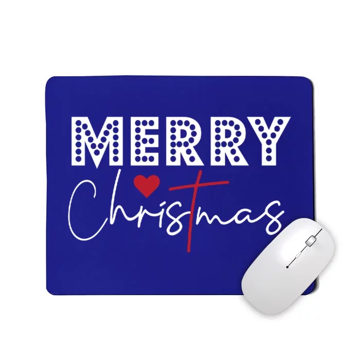 Merry Christmas Festive Graphic Holiday And Cool Gift Mousepad