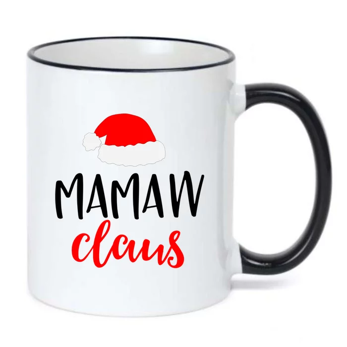 Mamaw Claus Funny Gift Funny Christmas Pajamas Pjs Grandma Gift Black Color Changing Mug