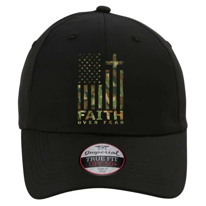 Military Camo Faith Over Fear Inspirational Christian The Original Performance Cap