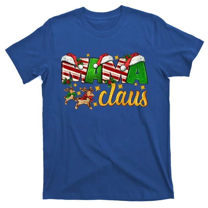 Mama Claus Family Matching Christmas Pajama Xmas Santa Hat Great Gift T-Shirt