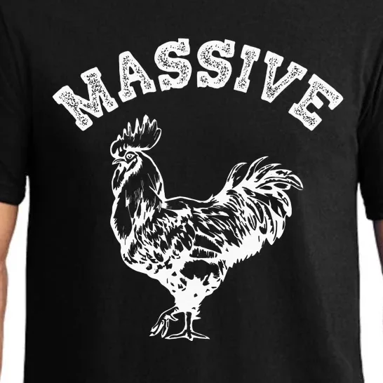 Massive Cock Funny Rooster Pun Adult Humor Joke Pajama Set