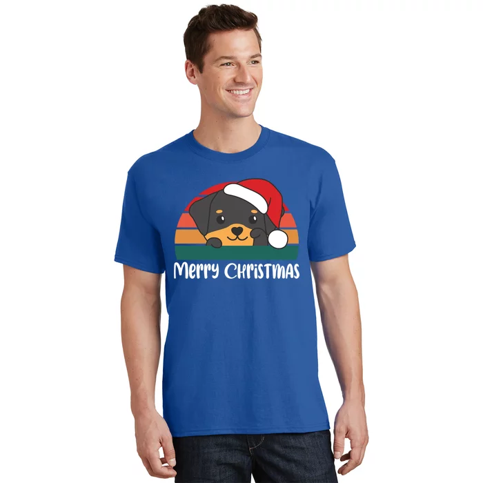 Merry Christmas Funny Rottweiler Christmas Gift T-Shirt